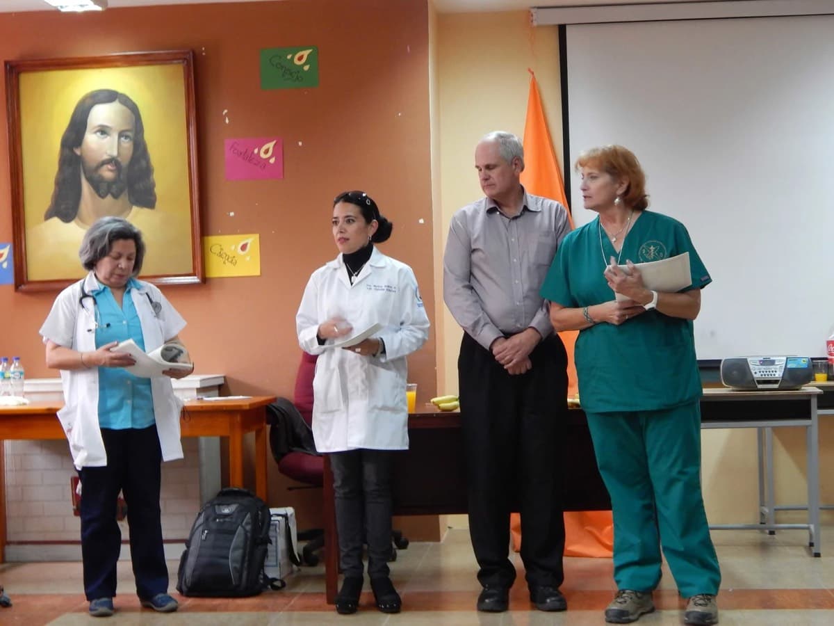 The clinical team at work inside a community health centre